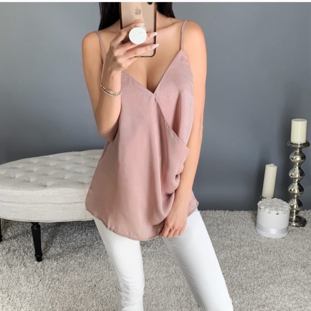 Glitz in blush tank top